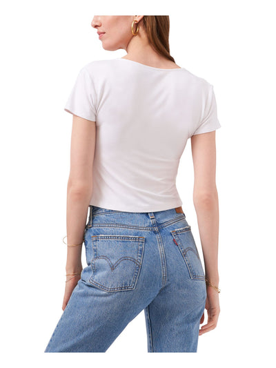 1. STATE Womens Stretch Short Sleeve V Neck T-Shirt