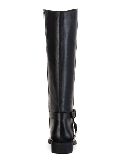 STYLE & COMPANY Womens Black Gored Wide Calf Marlee Round Toe Block Heel Zip-Up Riding Boot 12 M WC