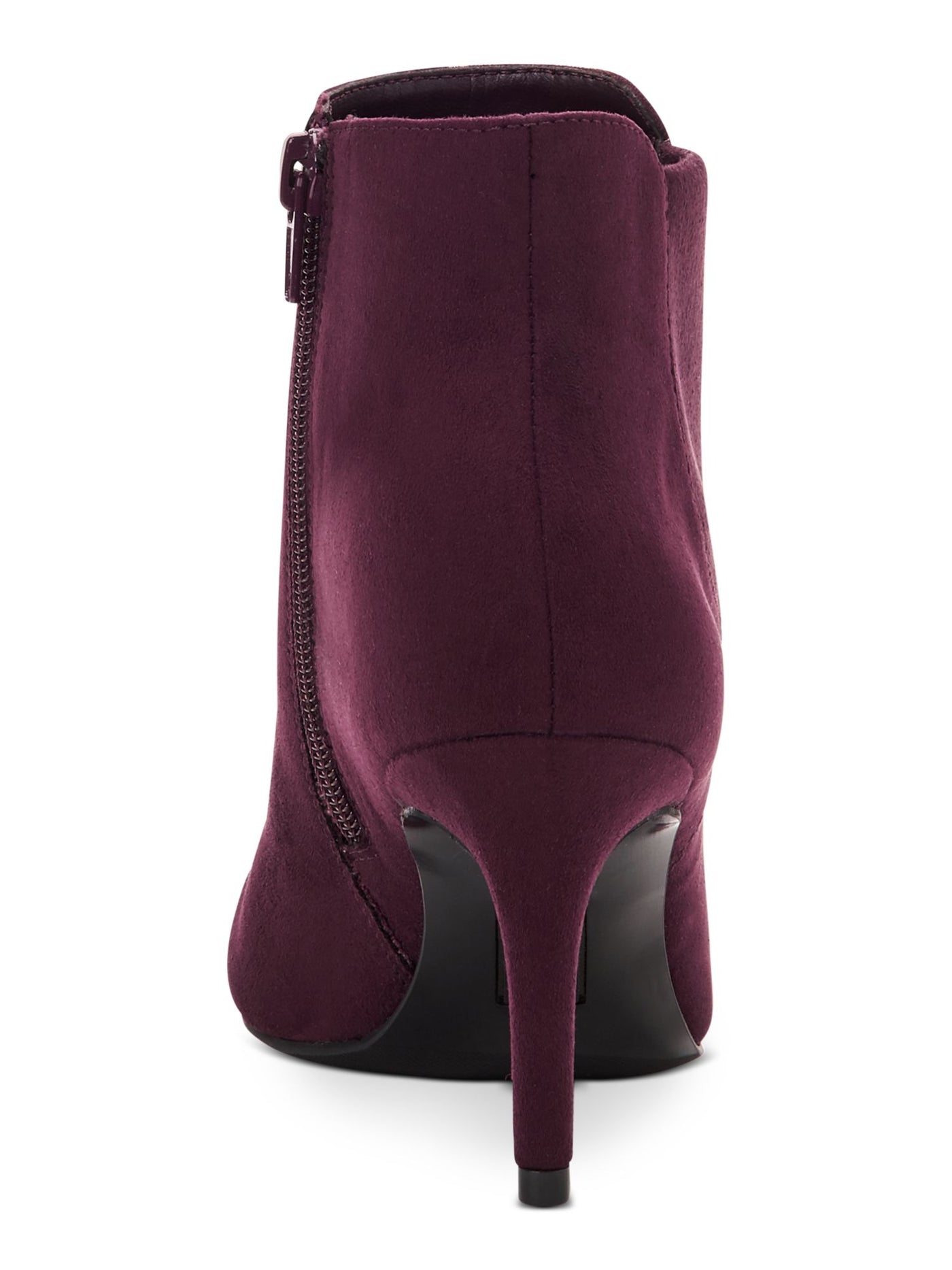 ALFANI Womens Burgundy Cushioned Stretch Jacklynne Pointed Toe Stiletto Zip-Up Dress Booties 5 M