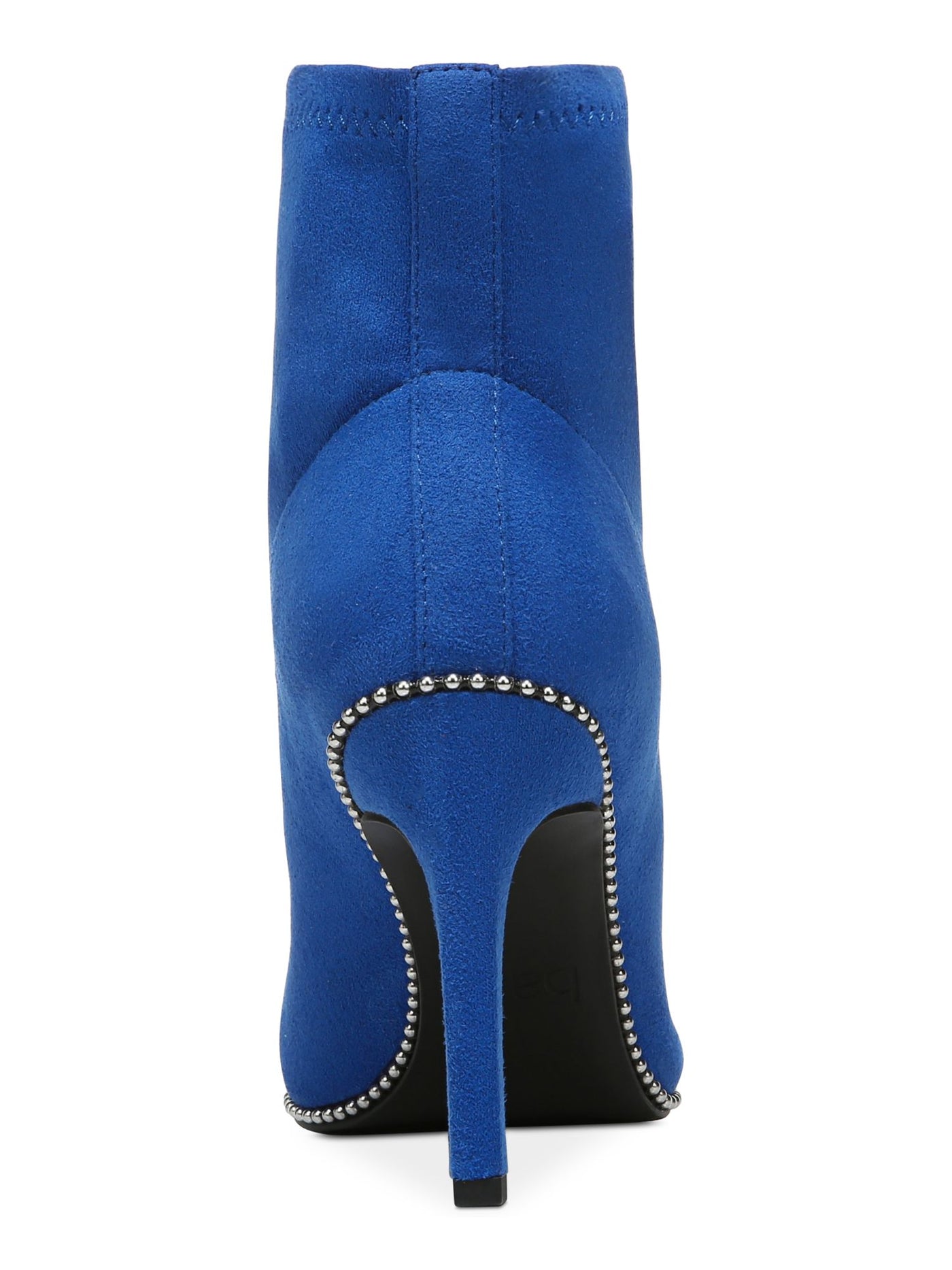 BAR III Womens Blue Beaded Stretch Melanay Pointed Toe Stiletto Dress Booties 7 M