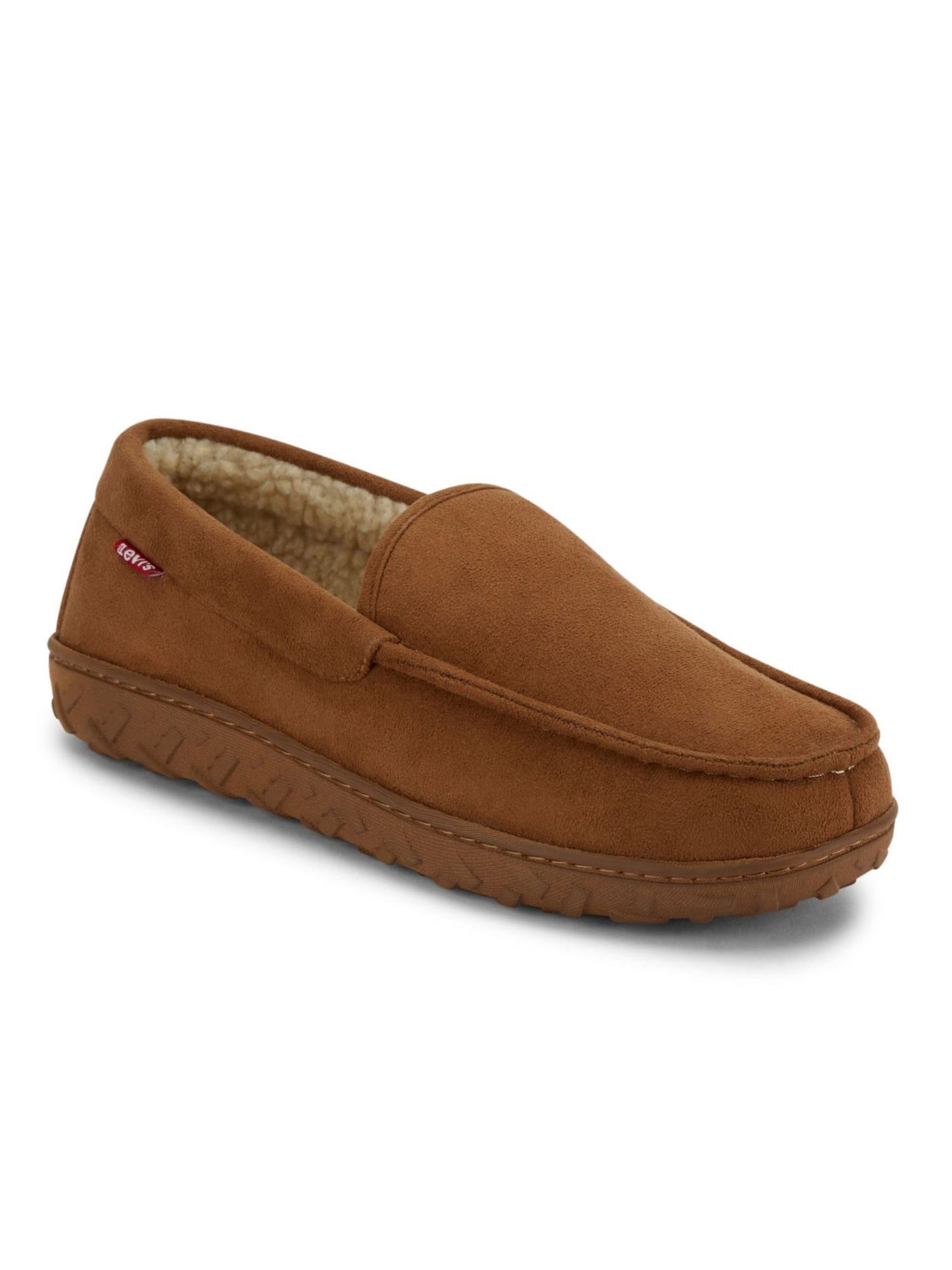LEVI'S Womens Brown High Traction Cushioned Fields Round Toe Slip On Slippers Shoes 8-9