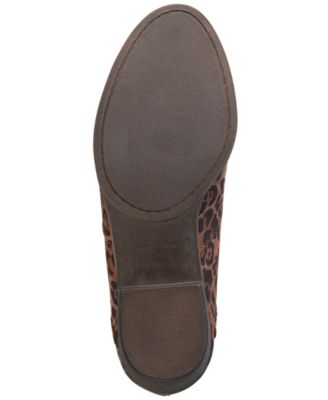 SUN STONE Womens Brown Leopard Print Slip Resistant Cushioned Abby Round Toe Block Heel Booties M