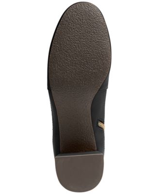 JACK ROGERS Womens Black Back Pull-Tab Padded Water Resistant Berkley Round Toe Block Heel Zip-Up Leather Booties