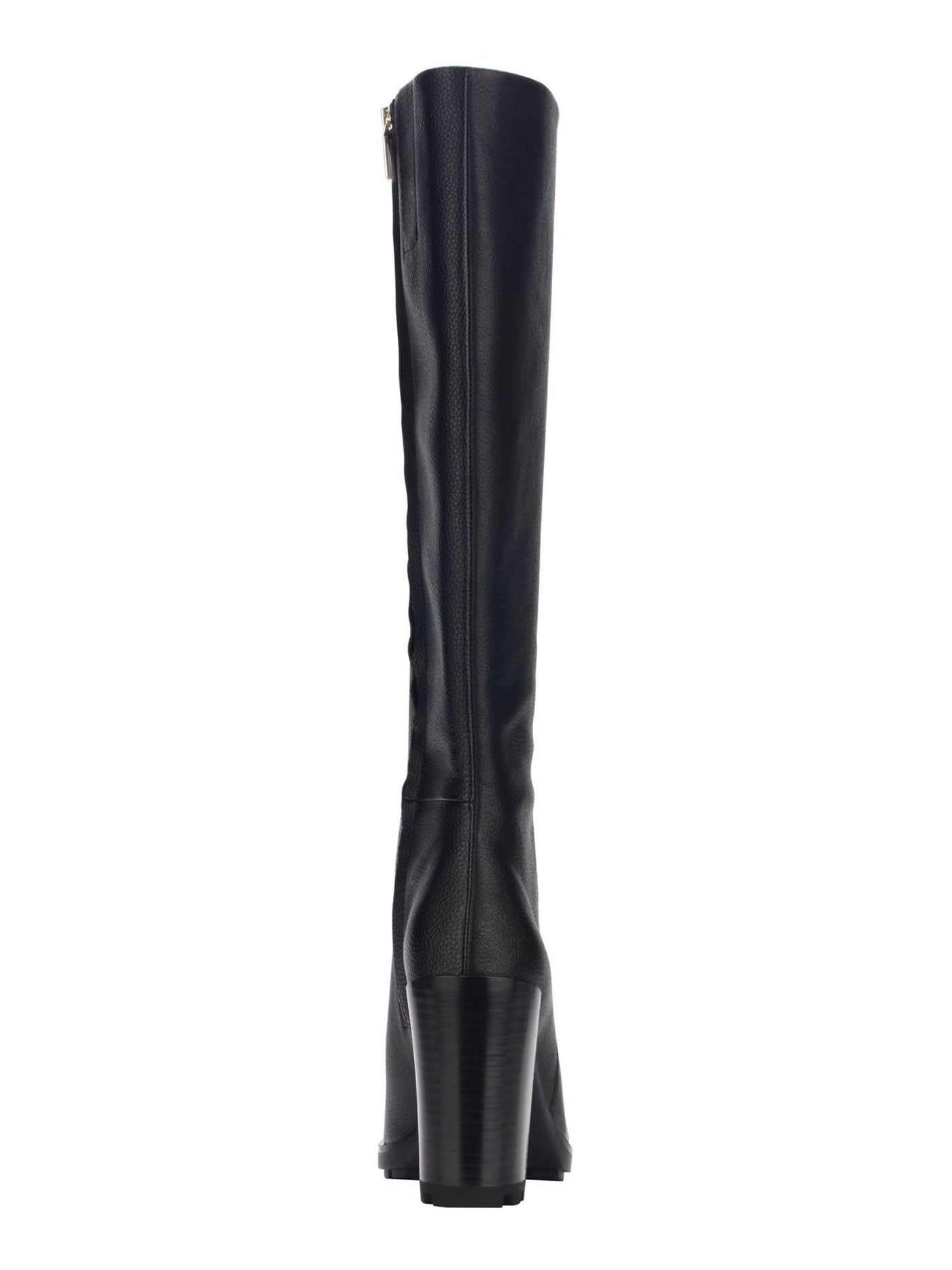 KENNETH COLE NEW YORK Womens Black Lug Sole Justin 2.0 Round Toe Block Heel Zip-Up Heeled Boots 7.5 M