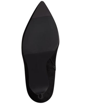 INC Womens Black Cushioned Rajel Pointy Toe Stiletto Zip-Up Dress Heeled Boots M