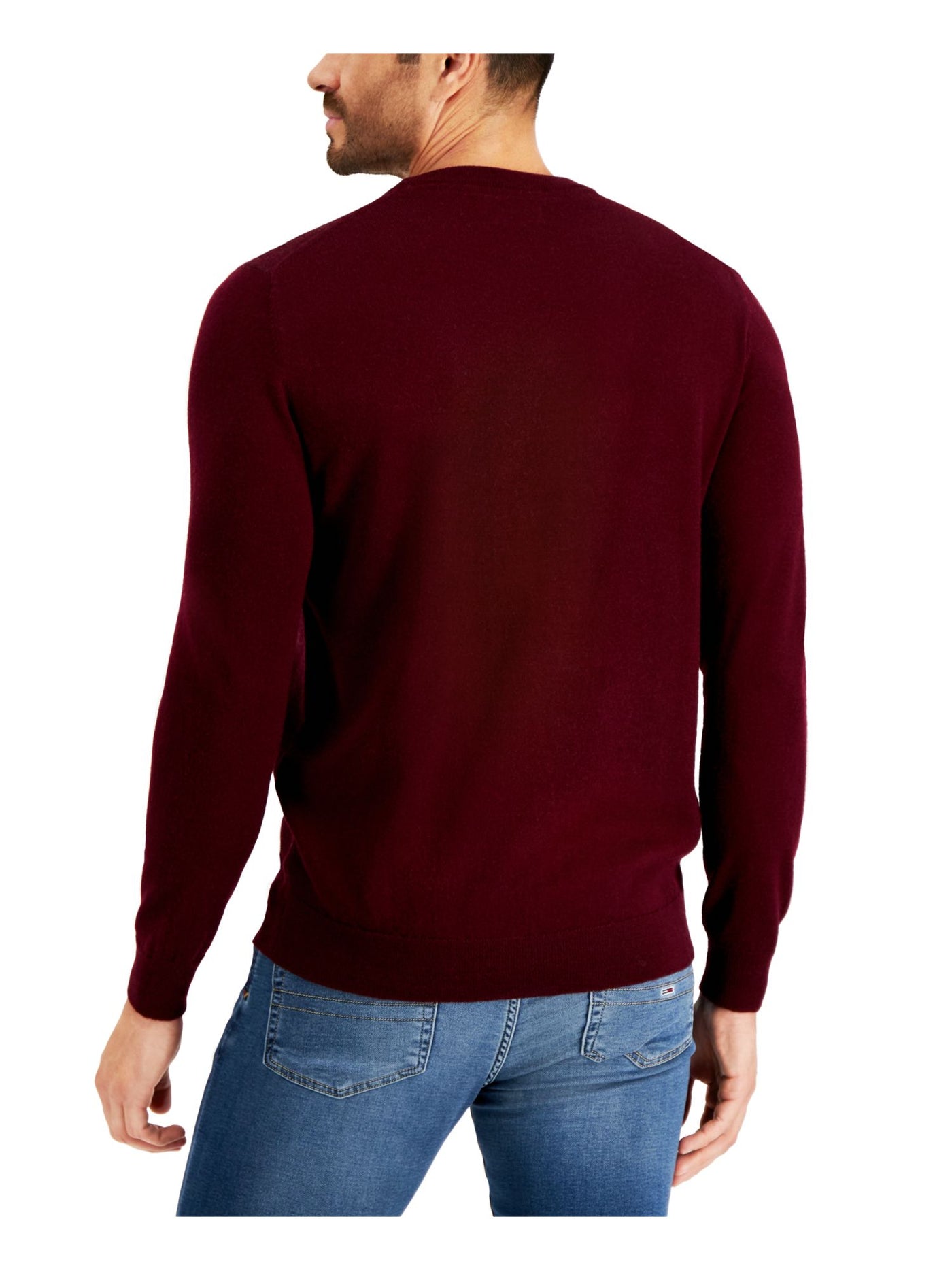 CLUBROOM Mens Maroon Graphic Long Sleeve Crew Neck Classic Fit Pullover Sweater XXL