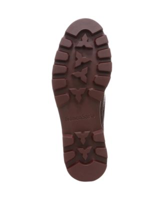 FRANCO SARTO Womens Burgundy Pull Tab 1" Platform Padded Lug Sole Balinlaced Round Toe Block Heel Lace-Up Oxford Shoes M