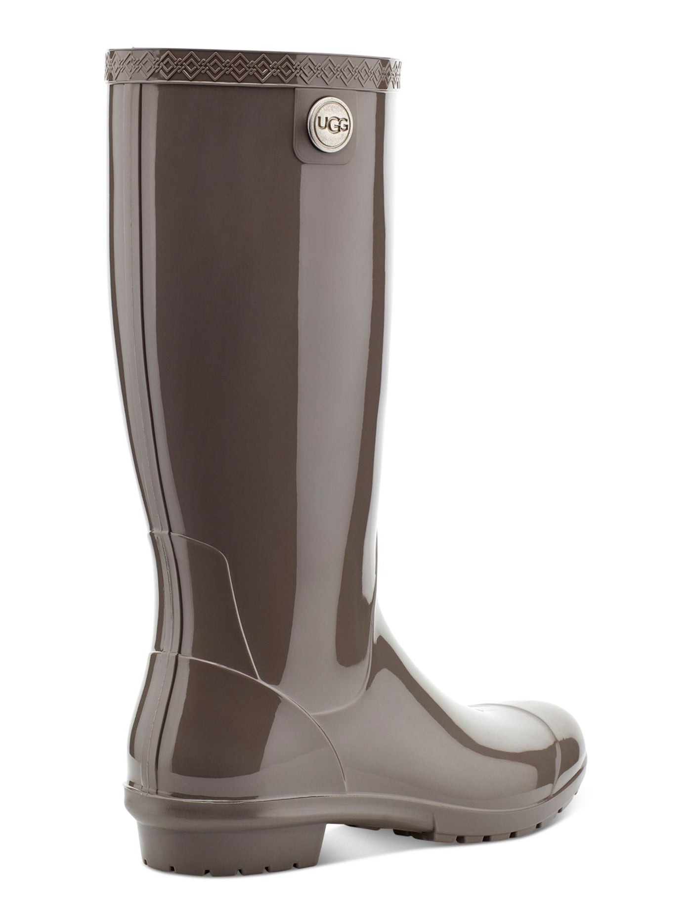UGG Womens Gray Waterproof Removable Insole Sienna Round Toe Rain Boots 7