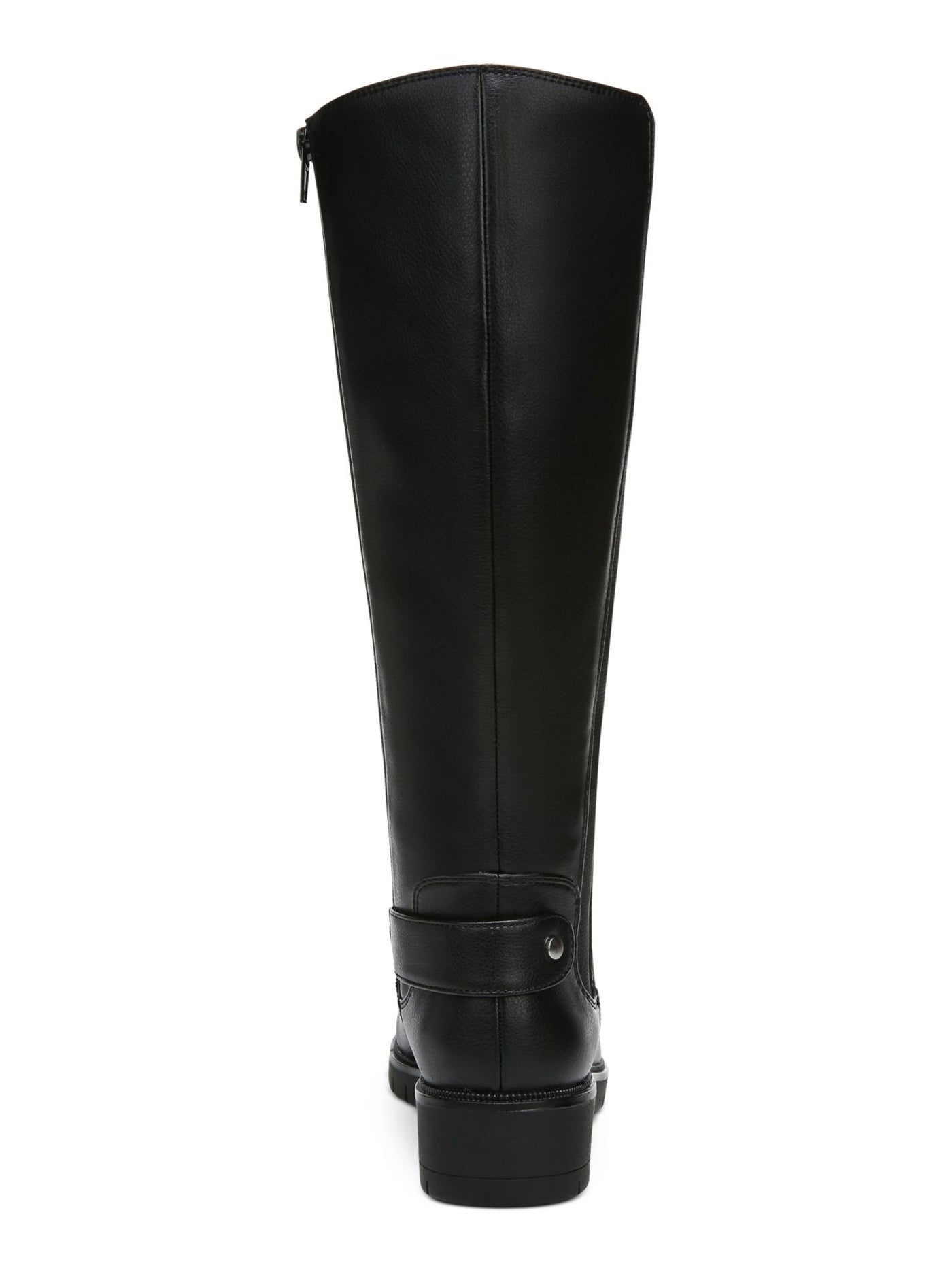 STYLE & COMPANY Womens Black Strap Accent Side Goring Lug Sole Padded Gwynn Round Toe Block Heel Zip-Up Boots Shoes 11 M