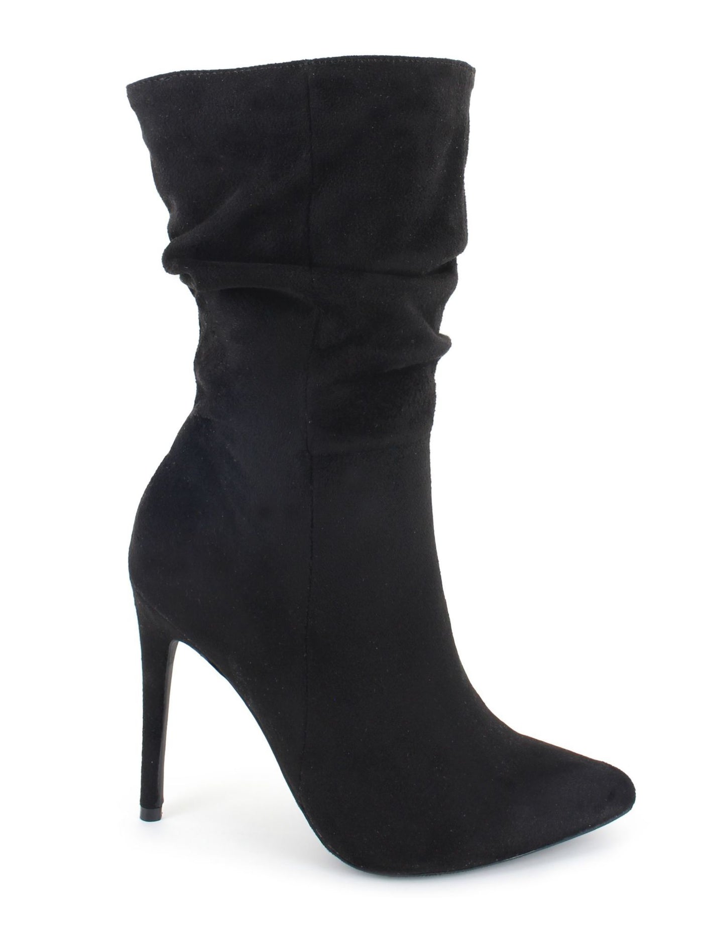 XOXO Womens Black Genevie Pointed Toe Stiletto Dress Slouch Boot 9 M