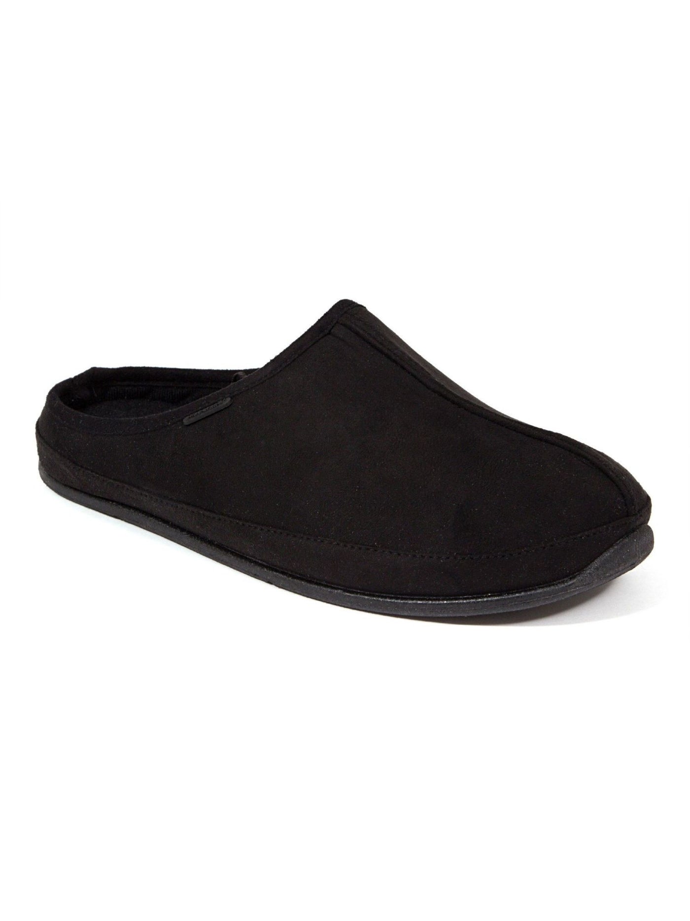 DEER STAGS SLIPPEROOZ Mens Black Shock Absorption Comfort Wherever Round Toe Slip On Slippers Shoes 9 W
