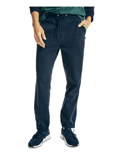 NAUTICA Mens Navy Classic Fit Moisture Wicking Joggers S