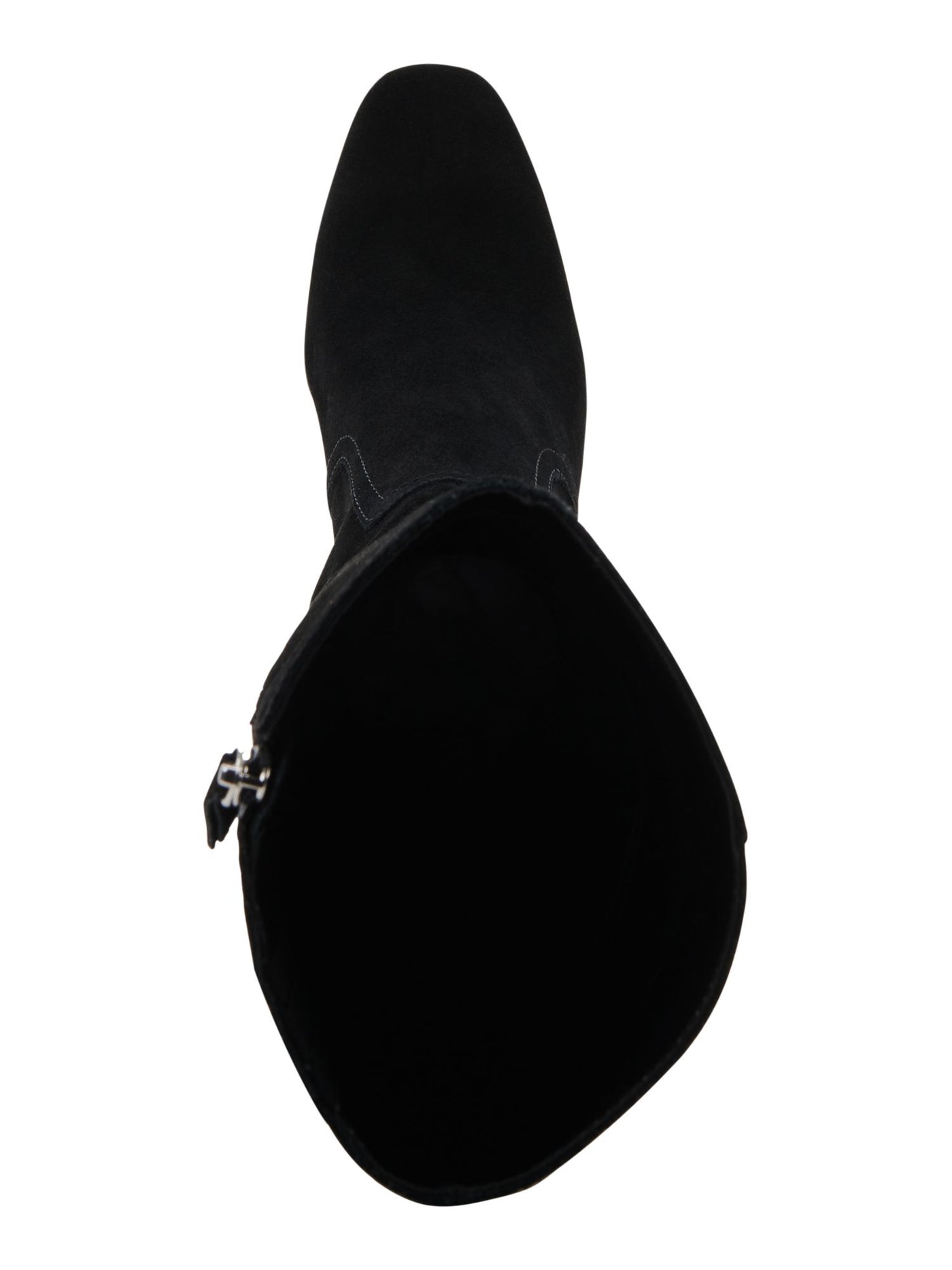 AQUA COLLEGE Womens Black Goring Cushioned Waterproof Tori Square Toe Stacked Heel Zip-Up Dress Boots Shoes 6.5 M