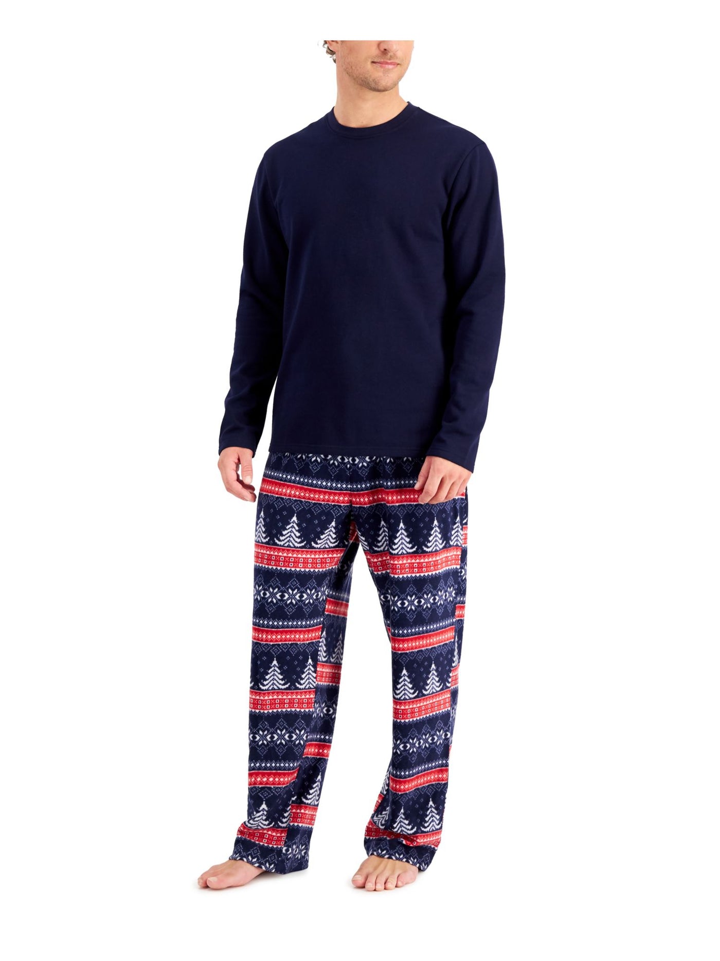 CLUBROOM Intimates Navy Fleece Sleep Pants M