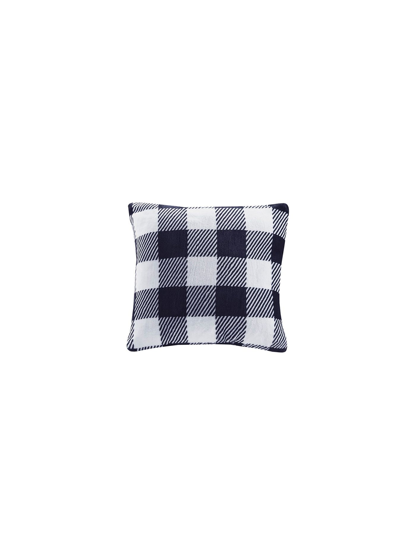 CHARTER CLUB White Plaid 18 X 18 Decorative Pillow