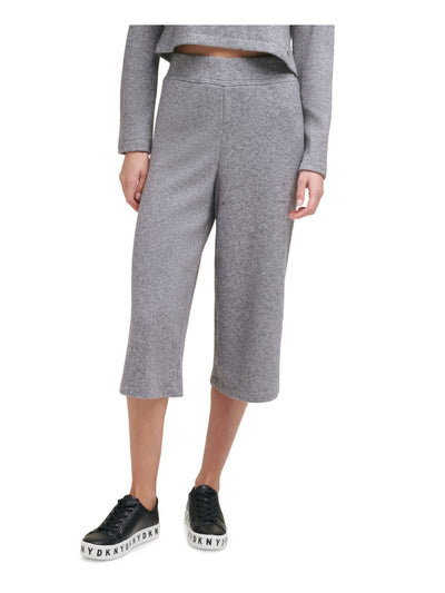 DKNY Womens Stretch Cropped Pull On Style Wide Leg Pants