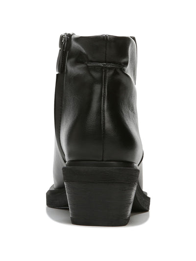FRANCO SARTO Womens Black Comfort Forta Square Toe Block Heel Zip-Up Booties 6.5 M