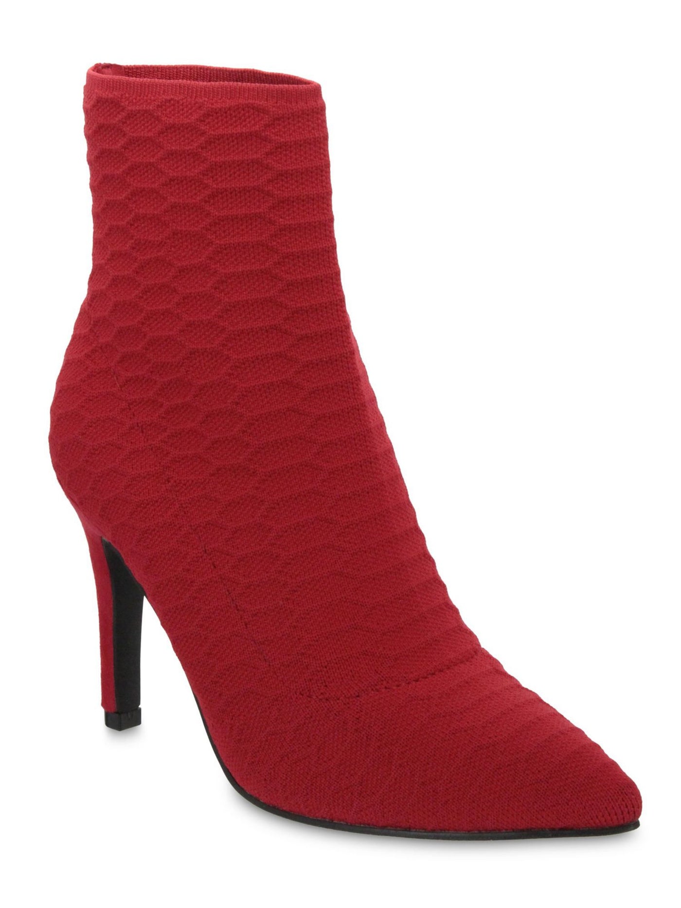 MIA Womens Red Patterned Cushioned Mckinley Pointy Toe Stiletto Dress Booties 8