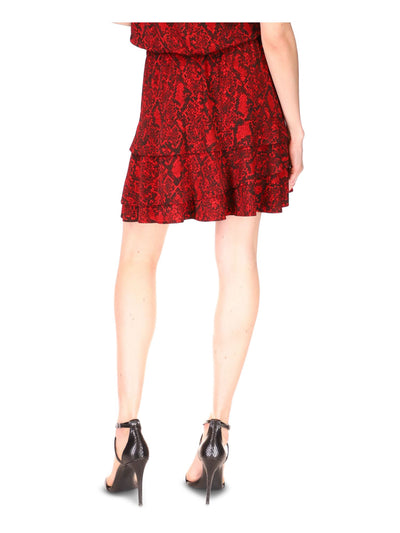 MICHAEL MICHAEL KORS Womens Red Short A-Line Skirt XL