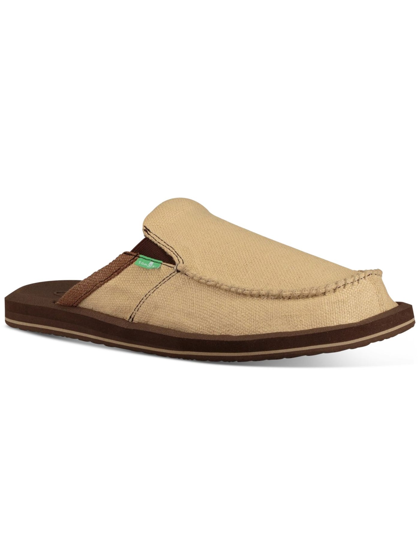 SANUK Mens Beige Goring Cushioned You Got My Back Iii Round Toe Slip On Loafers Shoes 9