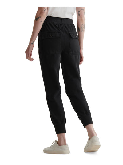LUCKY BRAND Womens Black Pocketed Elastic Drawstring Waist Joggers Pants S