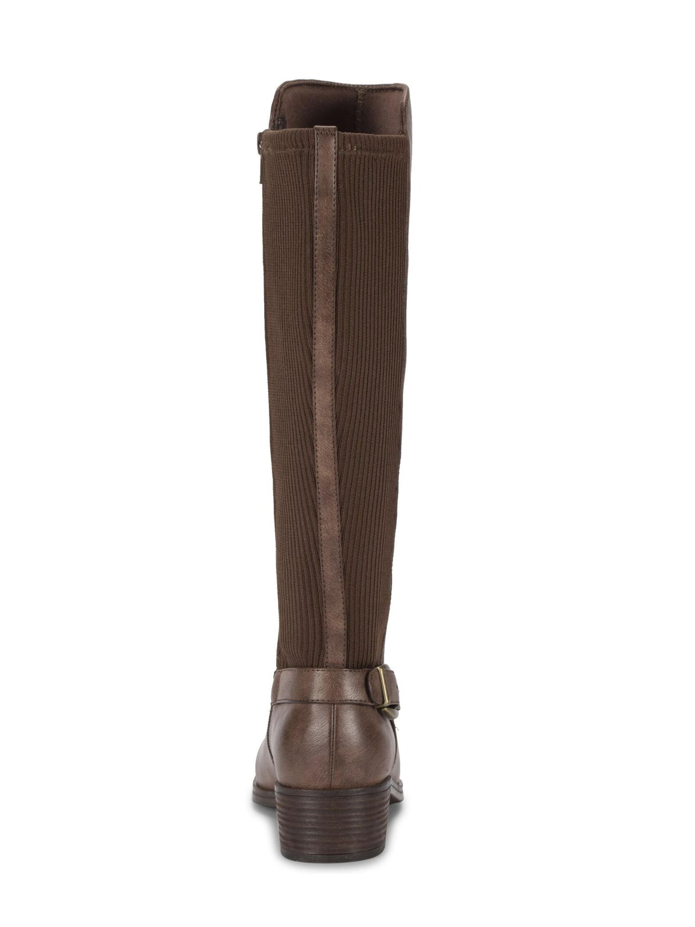 BARETRAPS Womens Brown Buckle Accent Goring Mckayla Round Toe Block Heel Zip-Up Riding Boot 6.5 M WC