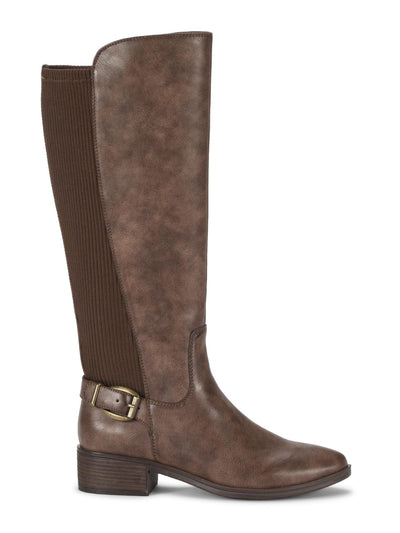 BARETRAPS Womens Brown Wide Calf Goring Mckayla Round Toe Block Heel Zip-Up Riding Boot 7 M WC