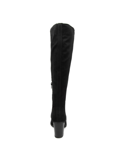 SUGAR Womens Black Padded Willetta Round Toe Block Heel Zip-Up Heeled Boots 9 M