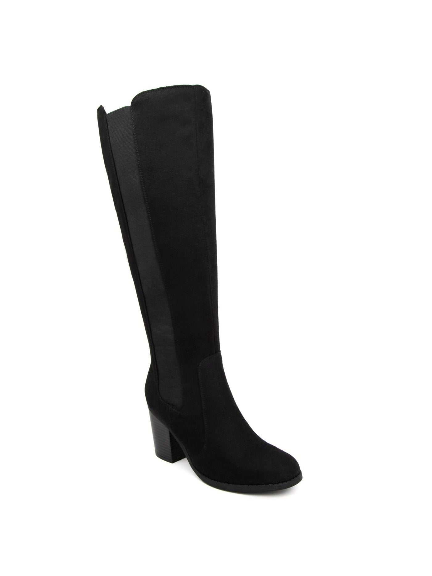 SUGAR Womens Black Padded Willetta Round Toe Block Heel Zip-Up Heeled Boots 6.5 M