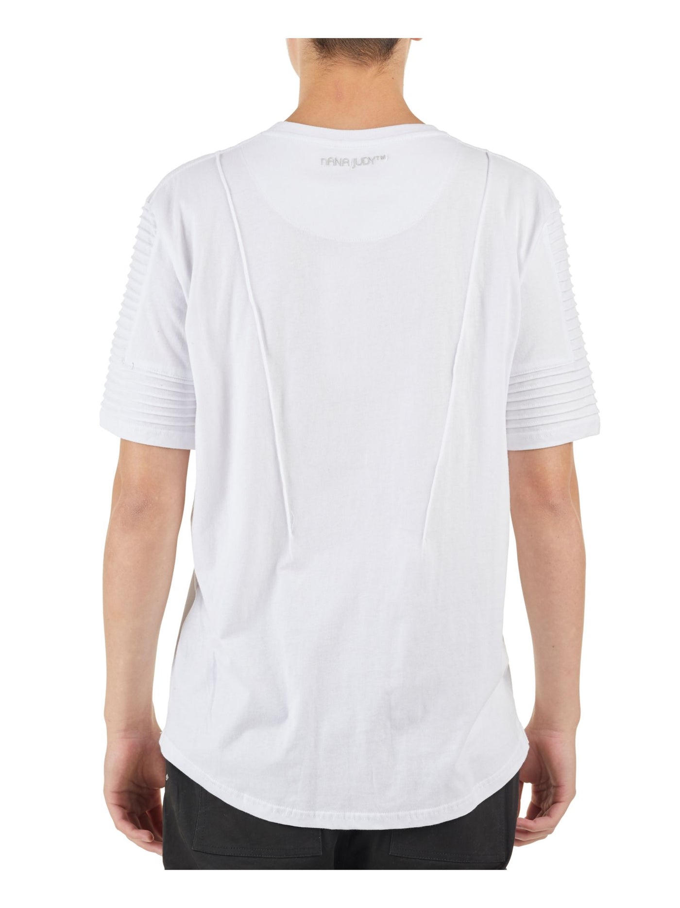 NANA JUDY Mens Maverick White Classic Fit T-Shirt M