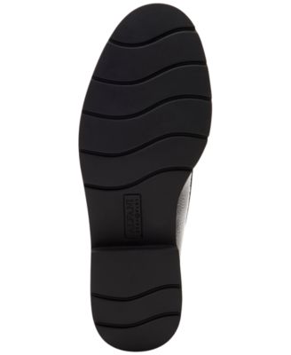 ALFANI Womens Black Chain Comfort Galilyao Round Toe Block Heel Slip On Loafers Shoes M