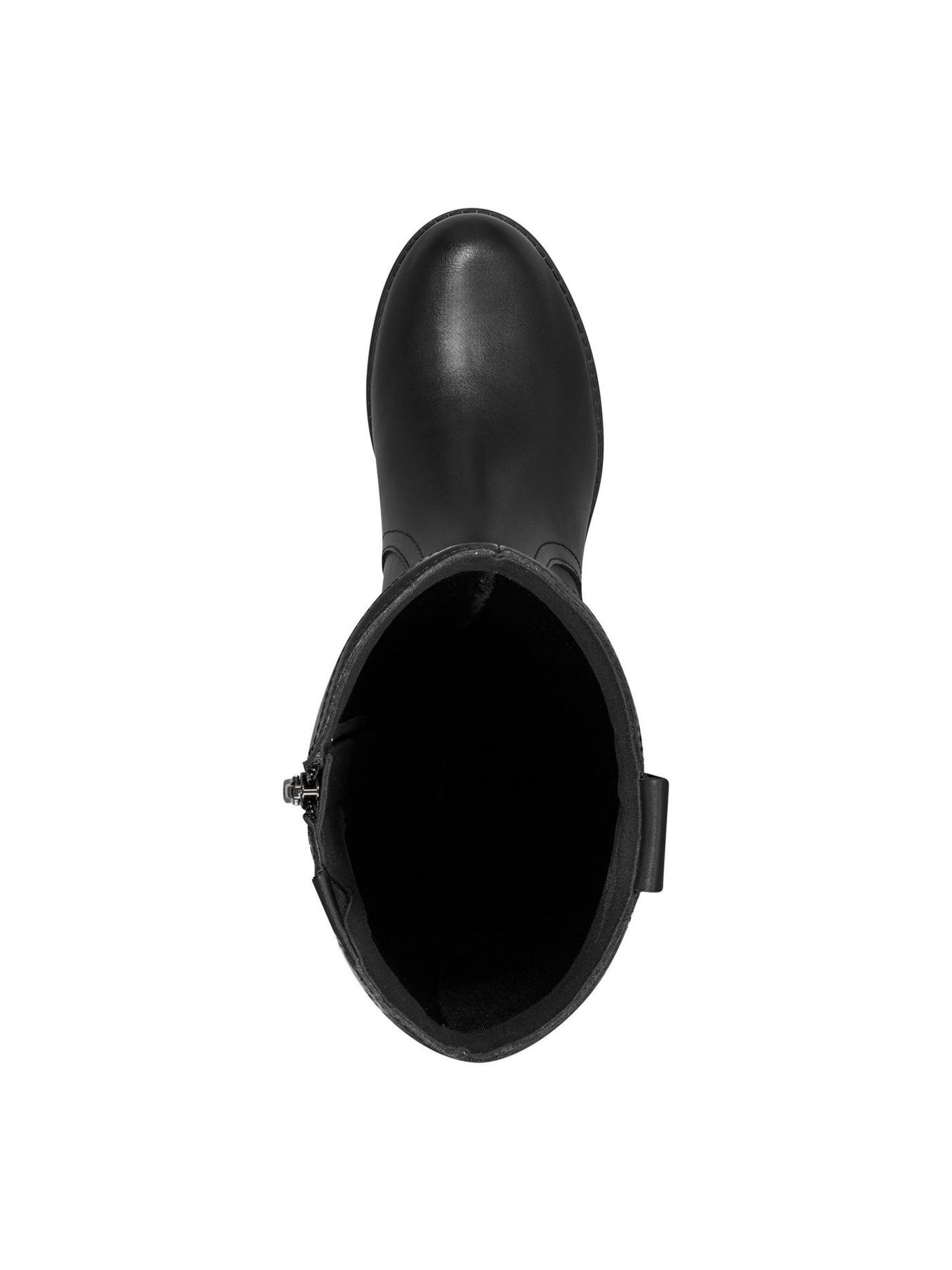 EASY SPIRIT Womens Black Zipper Accent Water Resistant Rhonda Round Toe Block Heel Riding Boot 10 W
