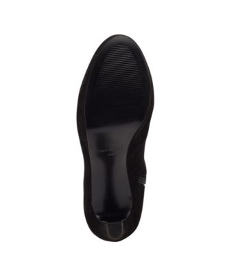 NINE WEST Womens Black 1" Platform Goring Padded Gotcha Round Toe Stiletto Zip-Up Heeled Boots M