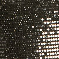B DARLIN Womens Black Metallic Textured Crisscross Bungee Strap Cowl Neck Short Party Fit + Flare Dress