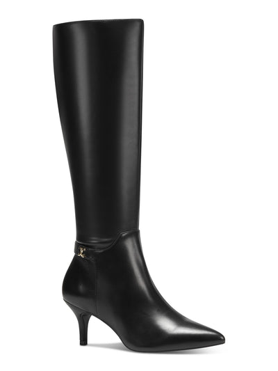 CHARTER CLUB Womens Black Cushioned Cruelaa Pointed Toe Stiletto Zip-Up Dress Boots 9.5 M