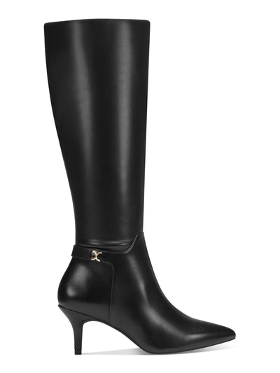 CHARTER CLUB Womens Black Cushioned Cruelaa Pointed Toe Stiletto Zip-Up Dress Boots 9.5 M