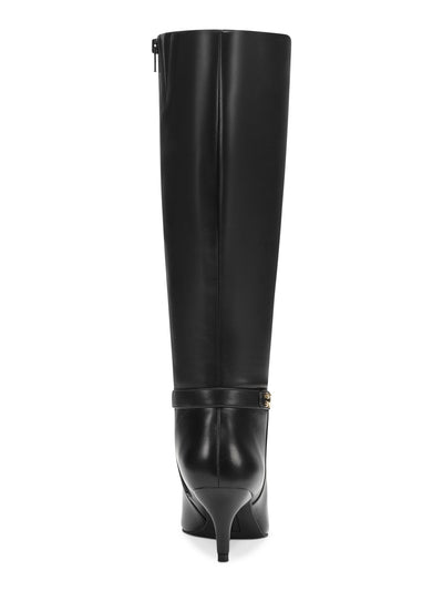 CHARTER CLUB Womens Black Cushioned Cruelaa Pointed Toe Stiletto Zip-Up Dress Boots 9.5 M