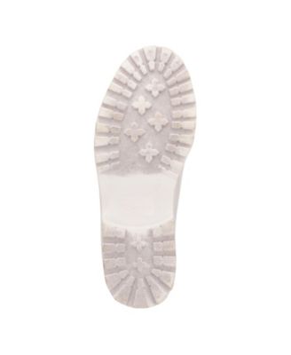 CALVIN KLEIN Womens White Logo Back Pull-Tab Water Resistant Sonya Round Toe Block Heel Rain Boots M
