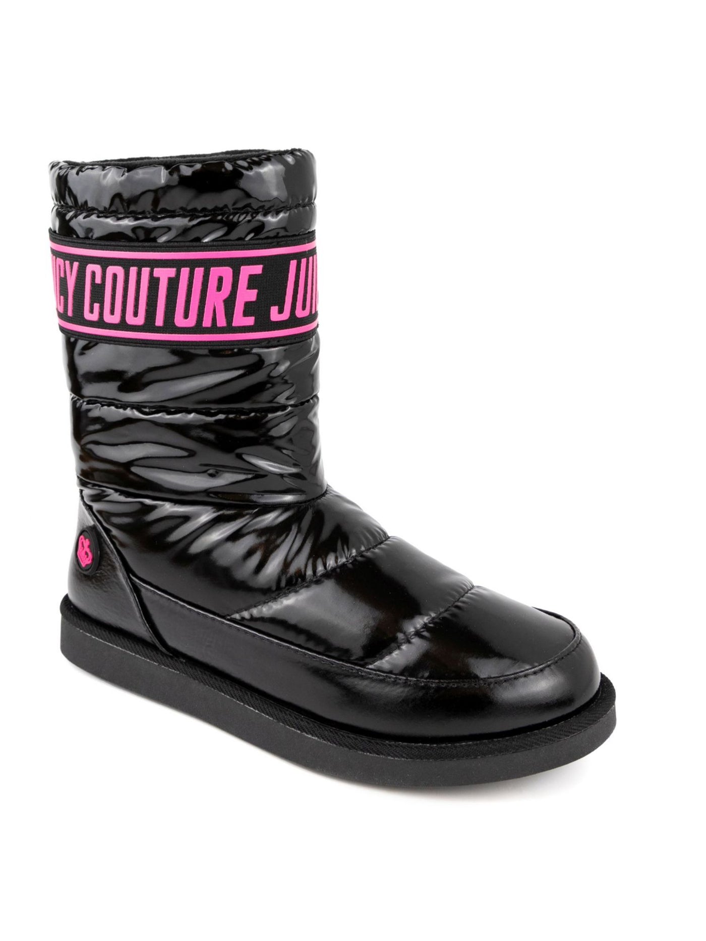 JUICY COUTURE Womens Black Logo Cushioned Kissie Round Toe Winter 8