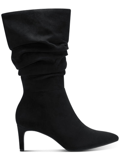 ALFANI Womens Black Padded Lissa Pointed Toe Stiletto Zip-Up Slouch Boot 7 M