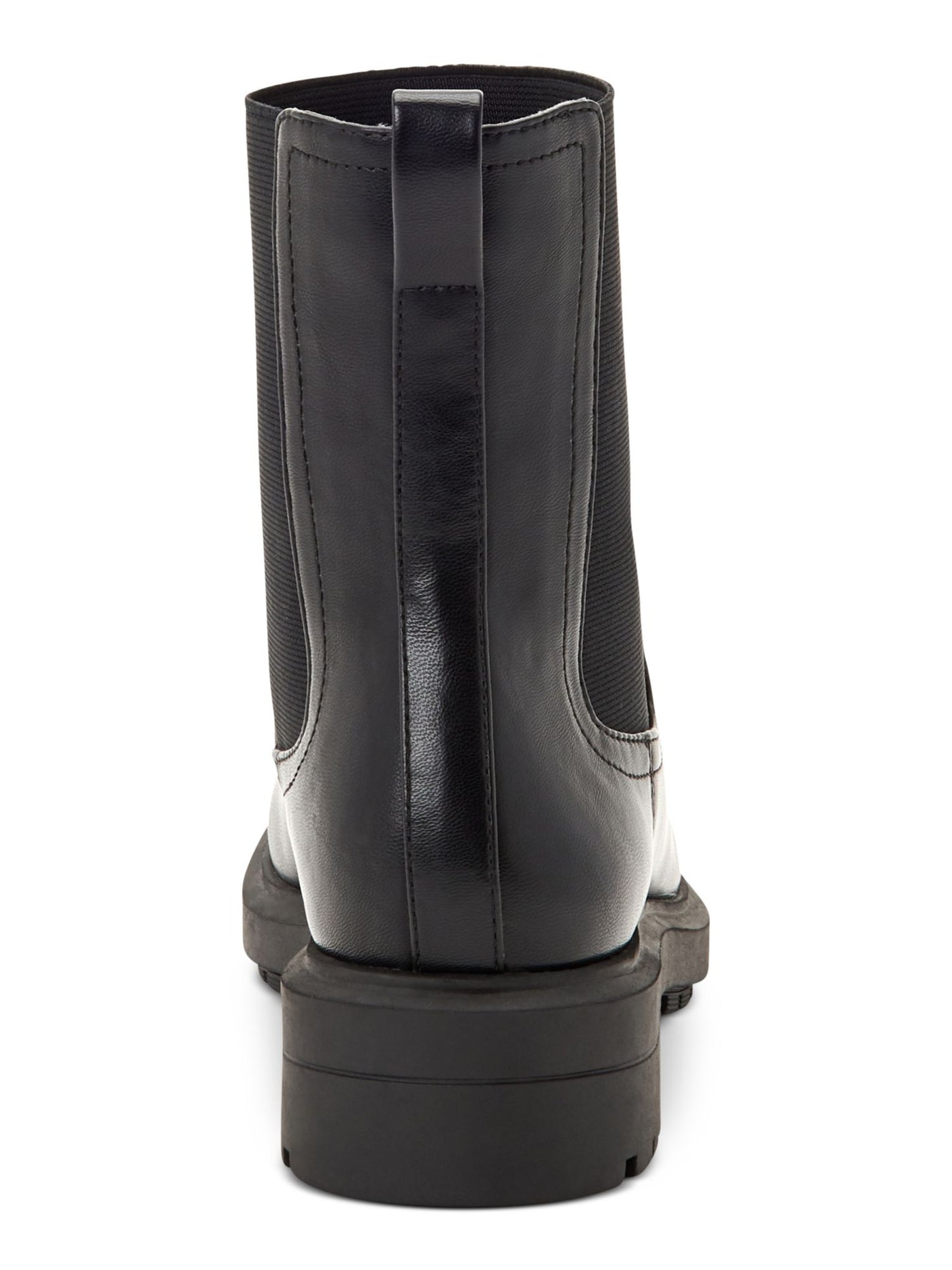 ALFANI Womens Black Heel Pull-Tab Goring Lug Sole Tackoma Round Toe Block Heel Chelsea Boot 7 M