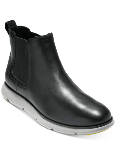 COLE HAAN Womens Black Cushioned Waterproof Goring Treaded Omni Round Toe Wedge Dress Chelsea Boot 10 M