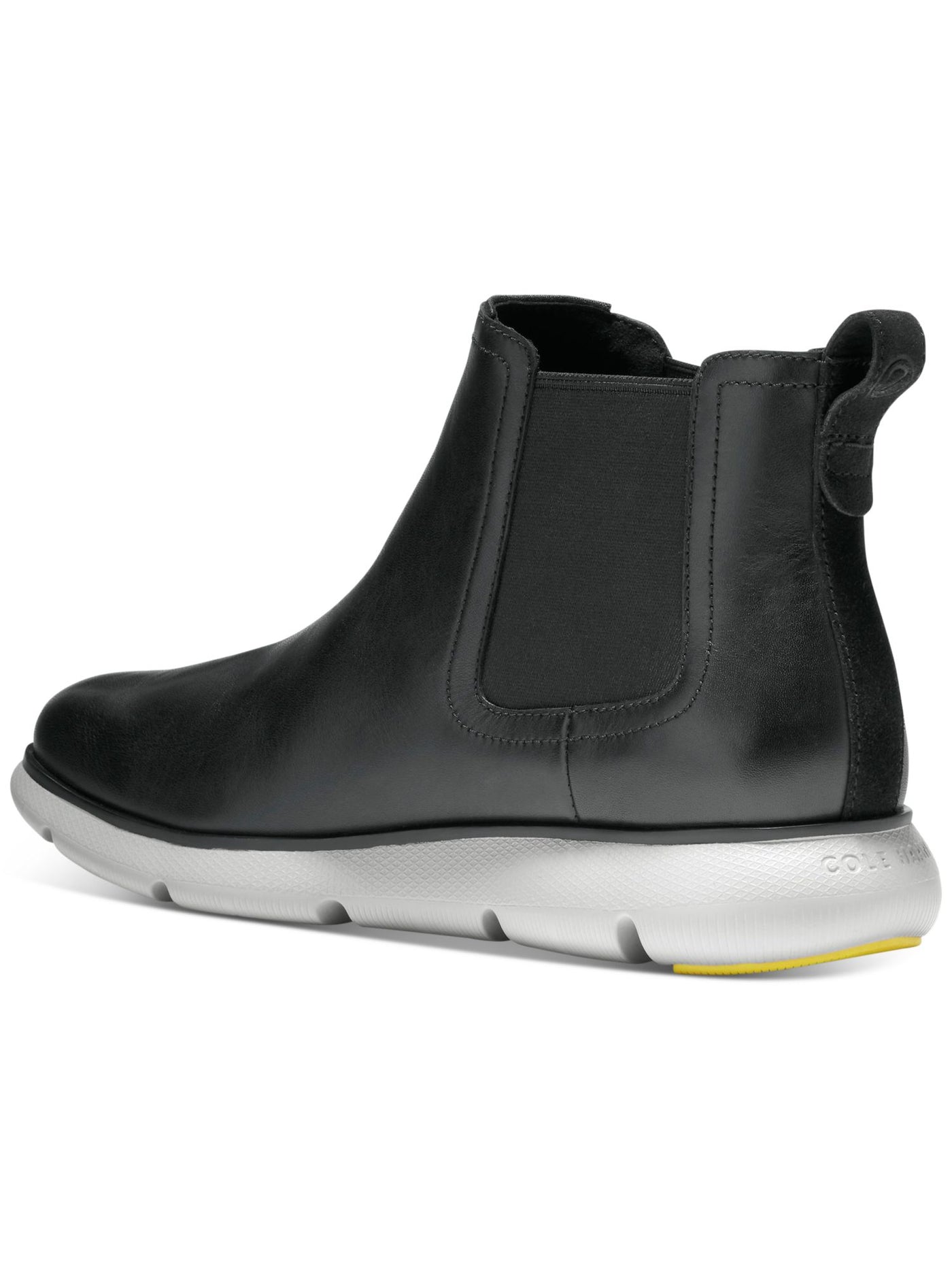 COLE HAAN Womens Black Cushioned Waterproof Goring Treaded Omni Round Toe Wedge Dress Chelsea Boot 10 M
