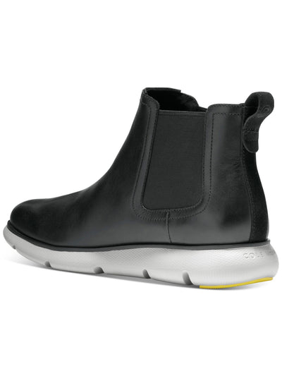 COLE HAAN Womens Black Cushioned Waterproof Goring Treaded Omni Round Toe Wedge Dress Chelsea Boot 10 M
