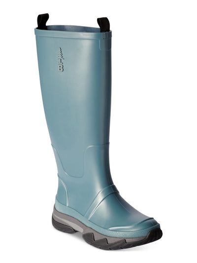 BASS OUTDOOR Womens Blue Comfort Slip Resistant Field Round Toe Wedge Rain Boots 6 M