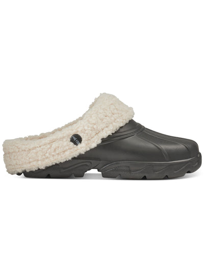 BASS OUTDOOR Womens Black Comfort Field Round Toe Platform Slip On Clogs Shoes 7