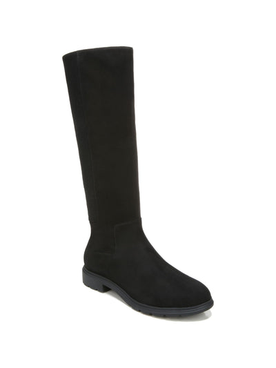 DR SCHOLLS Womens Black Goring Cushioned New Start Round Toe Block Heel Zip-Up Riding Boot 6.5 M WC