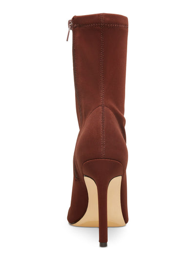 MADDEN GIRL Women's Brown Endless Padded Stretch Solid Heeled Boot