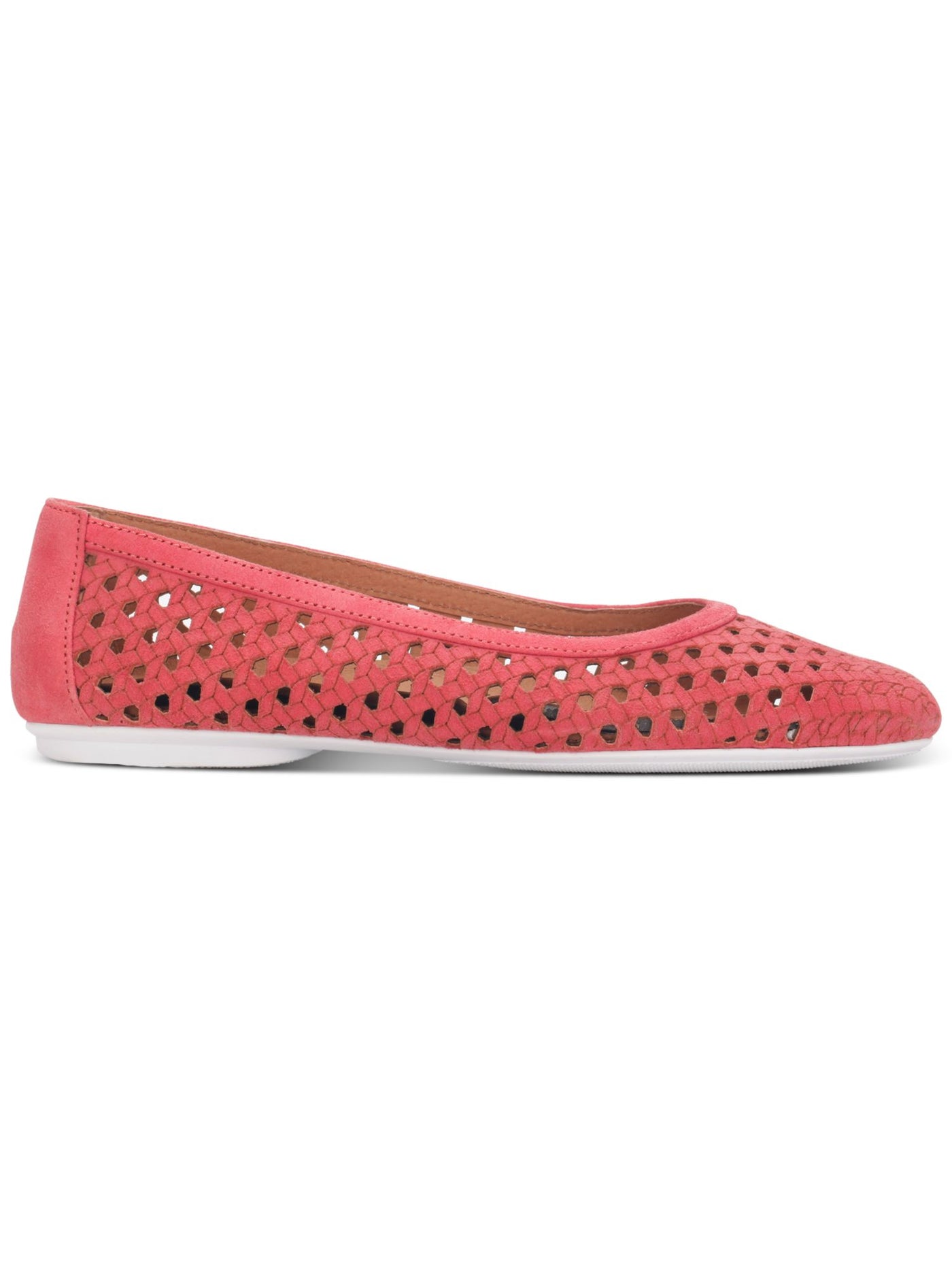 GENTLE SOULS KENNETH COLE Womens Coral Woven Cushioned Eugene Round Toe Slip On Leather Flats Shoes 9.5 M