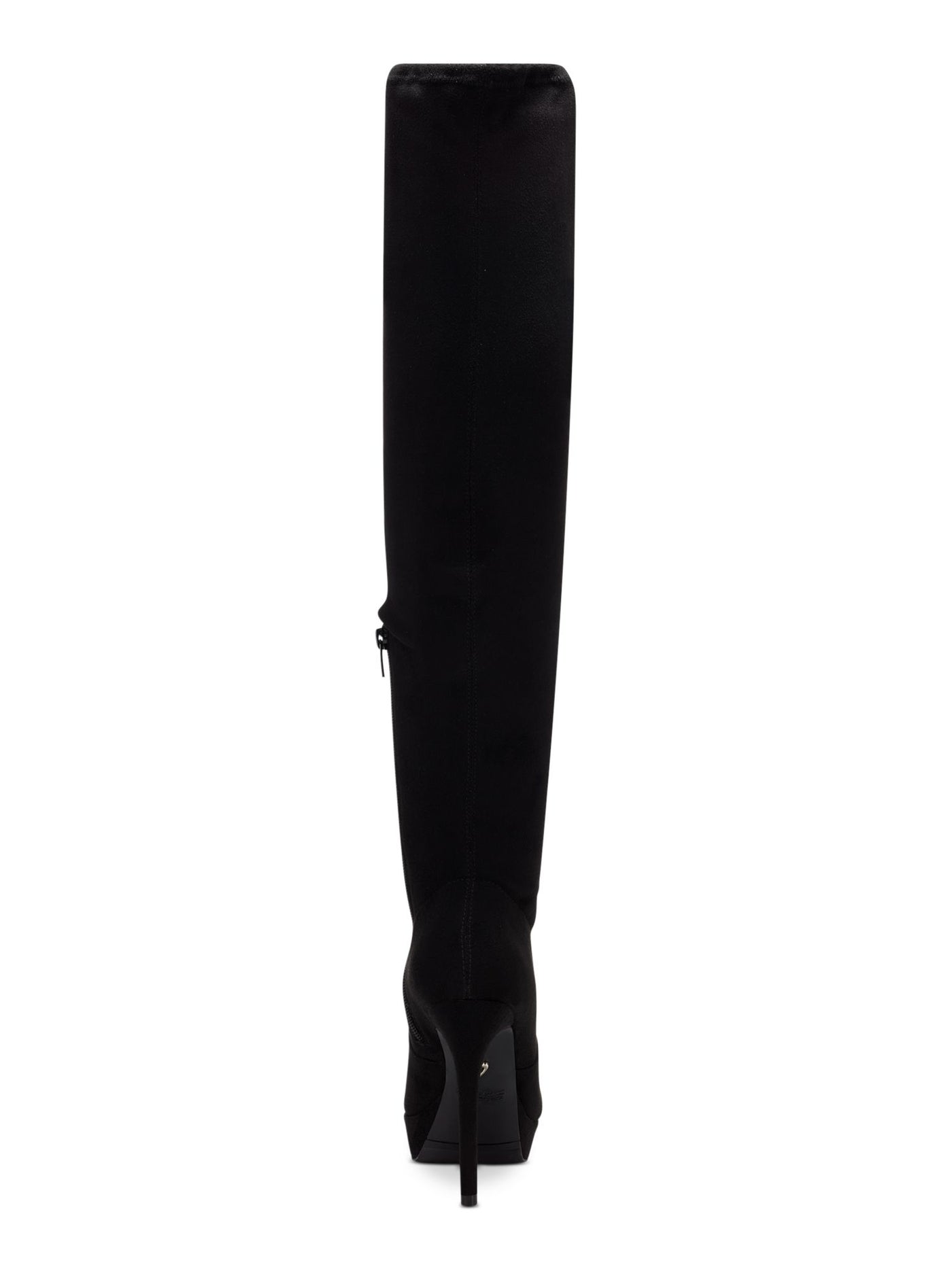THALIA SODI Womens Black 1" Platform Clarissa Almond Toe Stiletto Zip-Up Dress Boots 5 M
